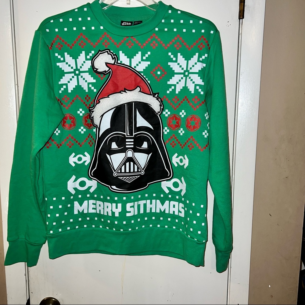 Star Wars Christmas Sweatshirt S Merry Sithmas Disney